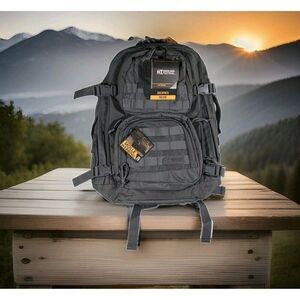Highland Tactical MAJOR MOLLE Backpack Hydration Compatible Charcoal Gray NWT
